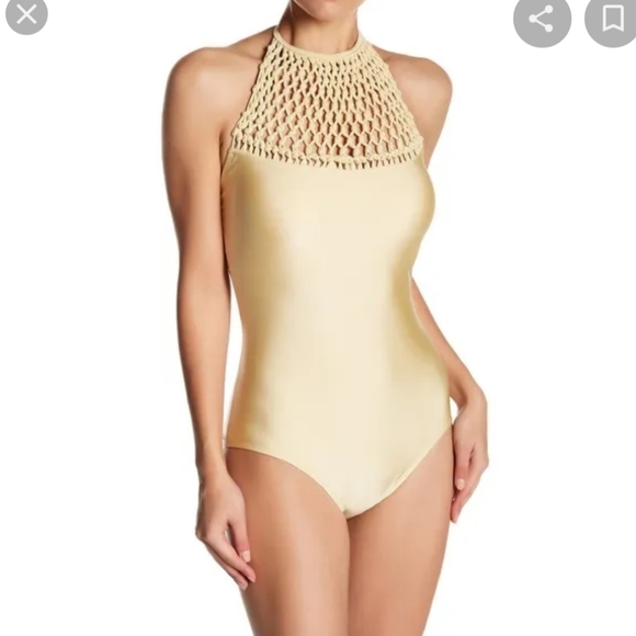 Marilyn Monroe Gold Womens One-Piece - Picture 5 of 6